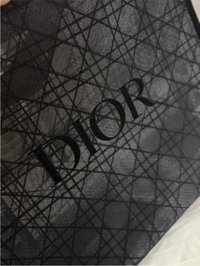 Dior Black Monogram Mesh Tote